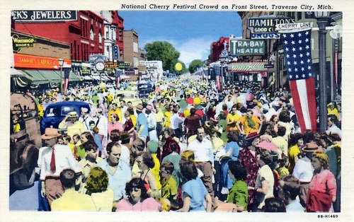 Tra-Bay Theatre - Old Post Card (newer photo)